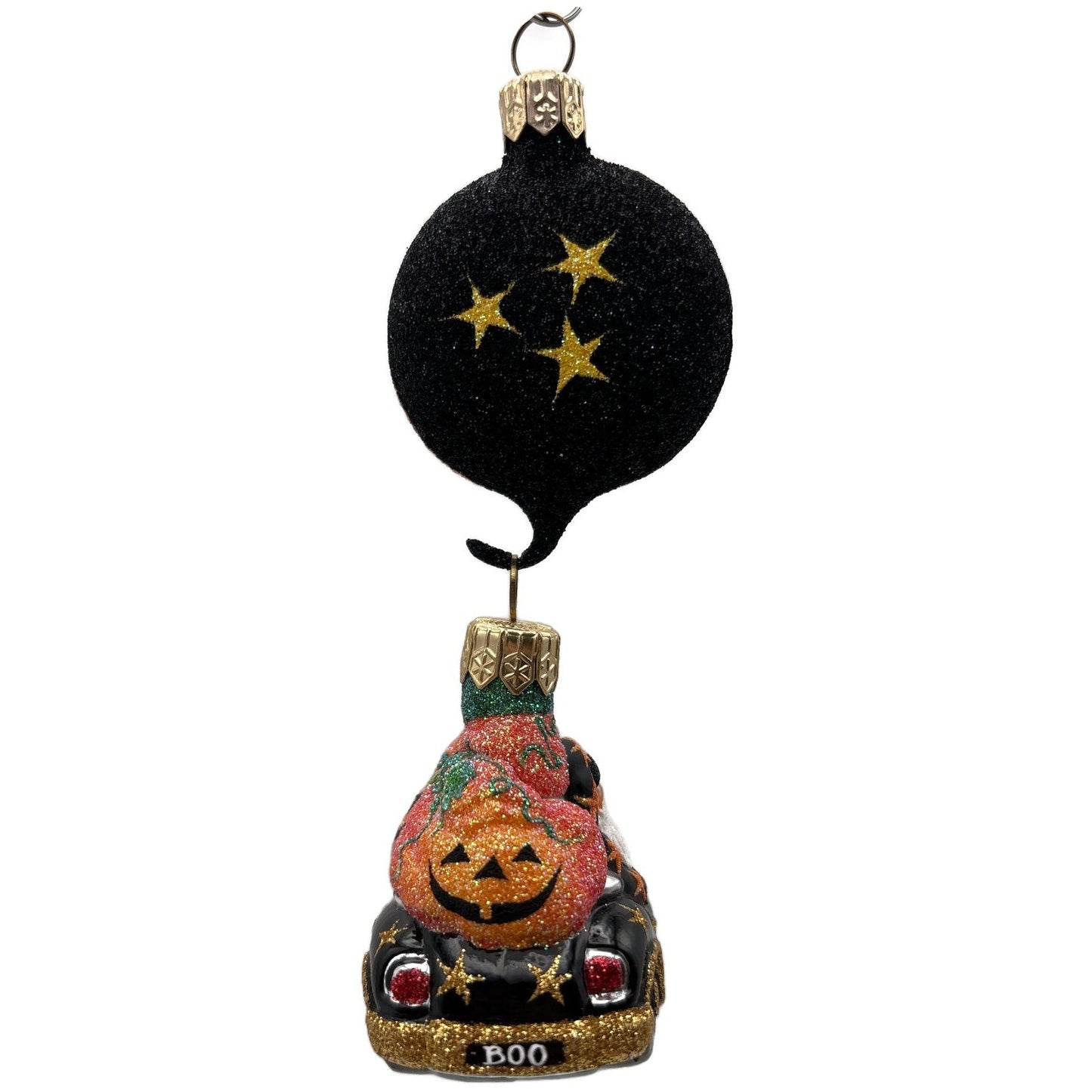 Patricia Breen Knightsbridge Santa Halloween Black Pumpkin Christmas Ornament