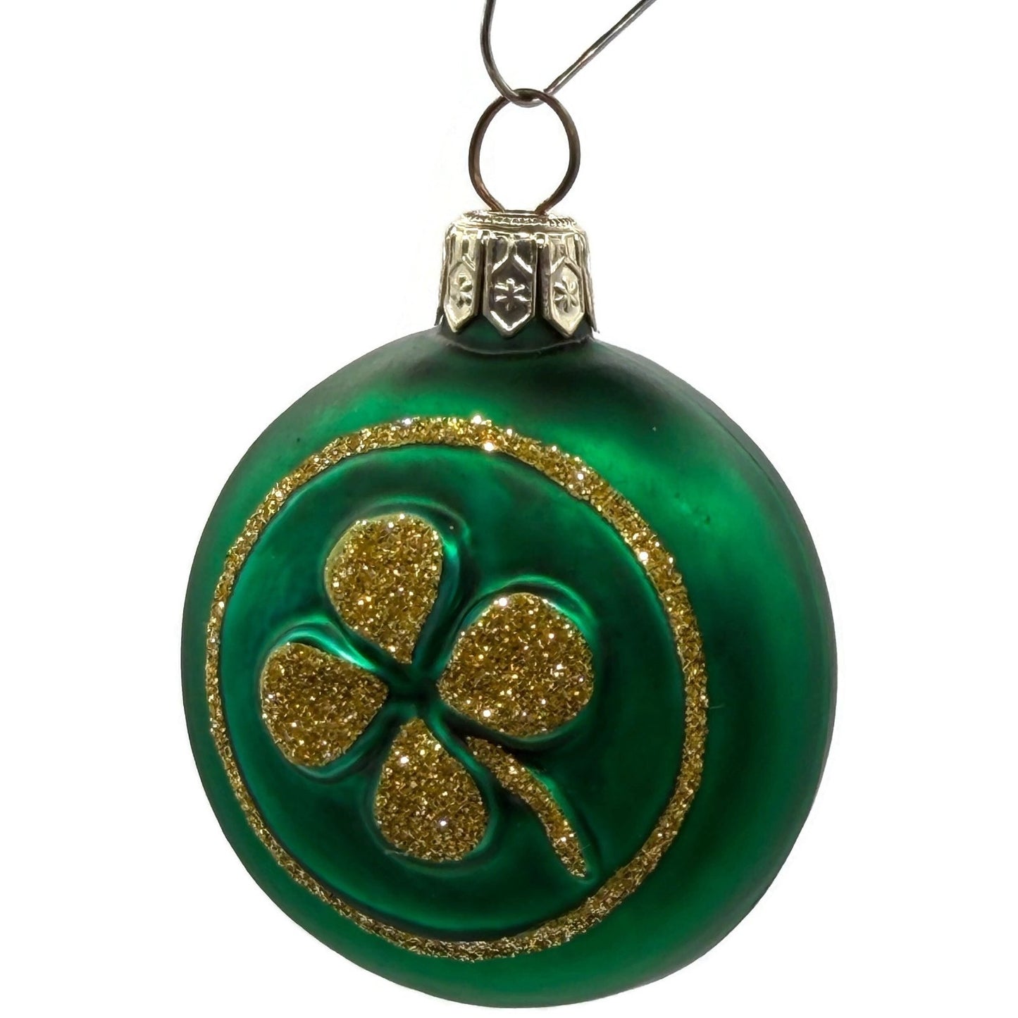 Patricia Breen Clover Medallion Round Shamrock Christmas Ornament 9600WA