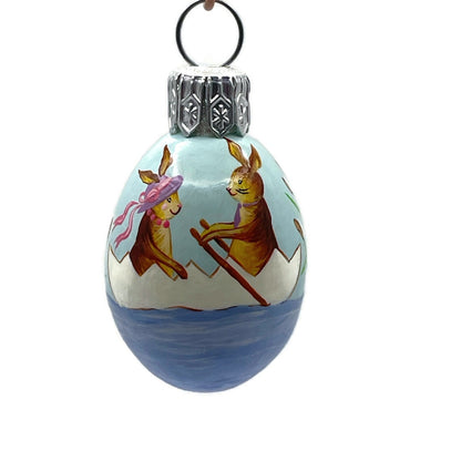 Patricia Breen Miniature Egg The Fens Bunnies Easter Christmas Tree Ornament