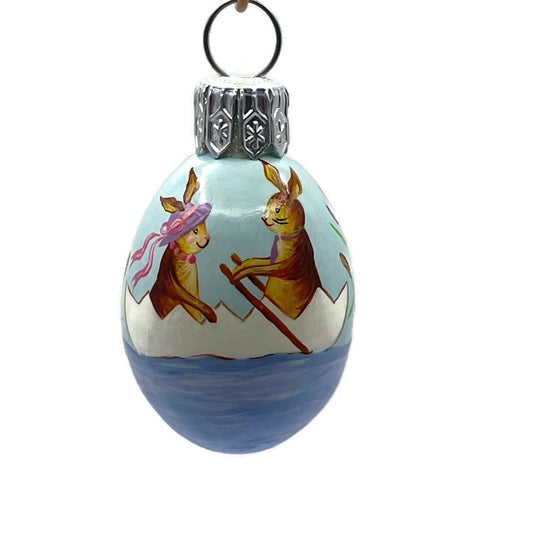 Patricia Breen Miniature Egg The Fens Bunnies Easter Christmas Tree Ornament