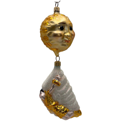 Patricia Breen Icarus Flies Gold White Sun Mythology Christmas Tree Ornament