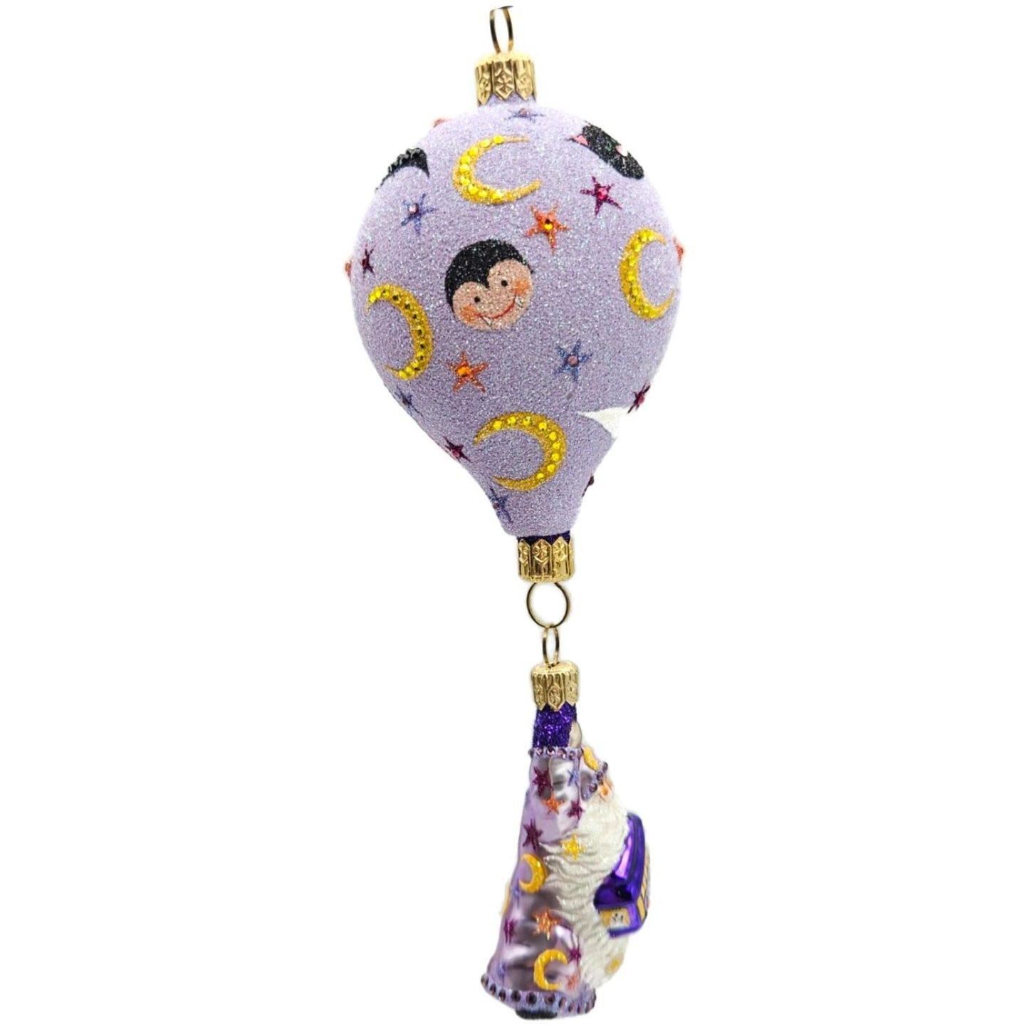 Patricia Breen Santa For Karen Halloween Icons Balloon Moon Stars Ornament Gumps