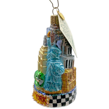 New York City Statue Of Liberty World Trade Ctr OWC Old World Christmas Ornament