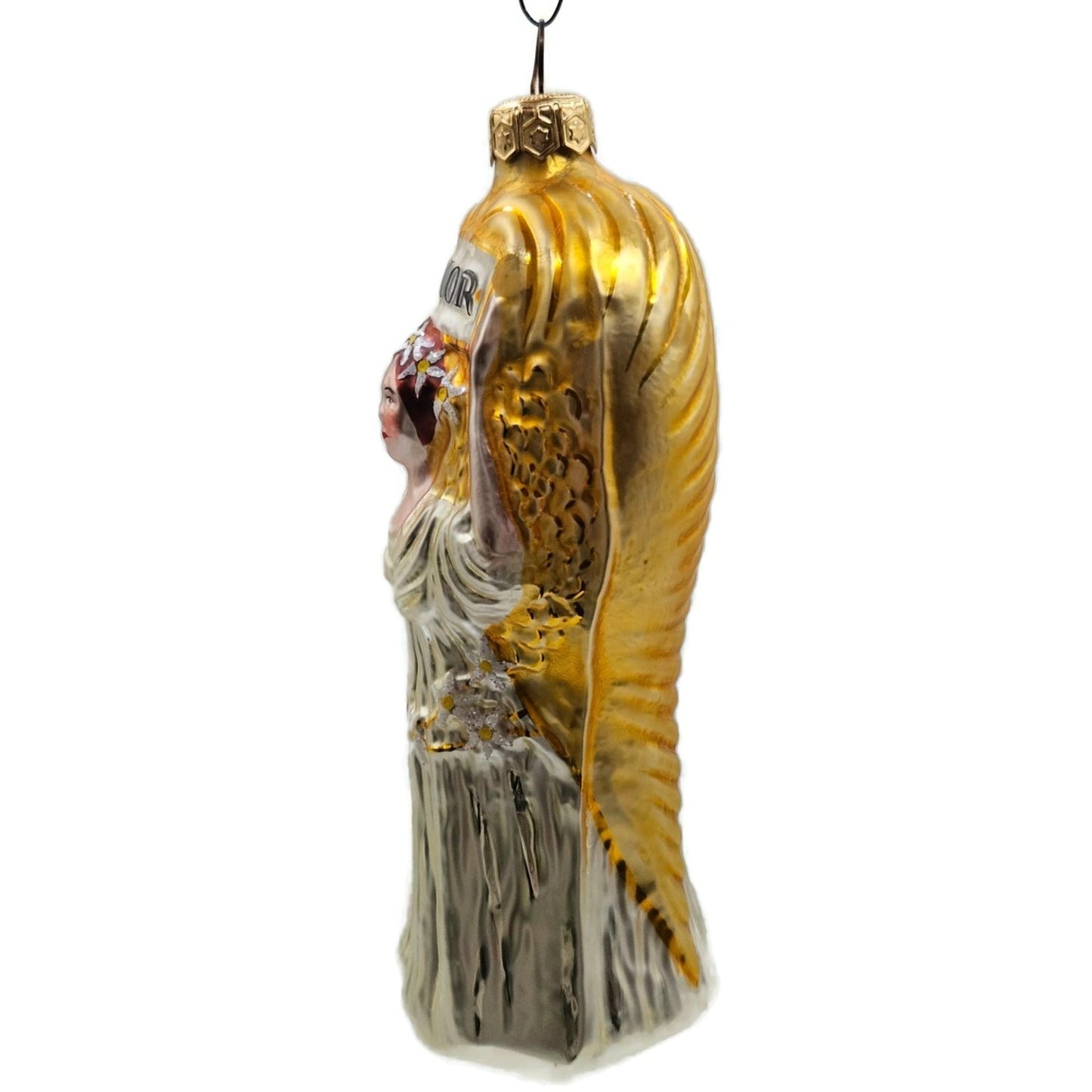 Patricia Breen Amor Angel Pearl Dress Gold Wings Christmas Tree Ornament Museum