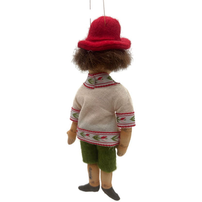 Gladys Boalt Pinocchio Handmade Fairytale Fabric Christmas Holiday Ornament
