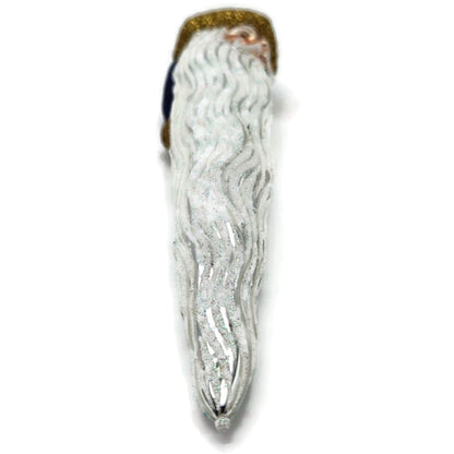 Patricia Breen Santa Icicle Purple Gold White Christmas Tree Ornament