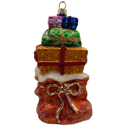 Christopher Radko Piled Mile High Santa Claus Christmas Tree Ornament 97-234-0