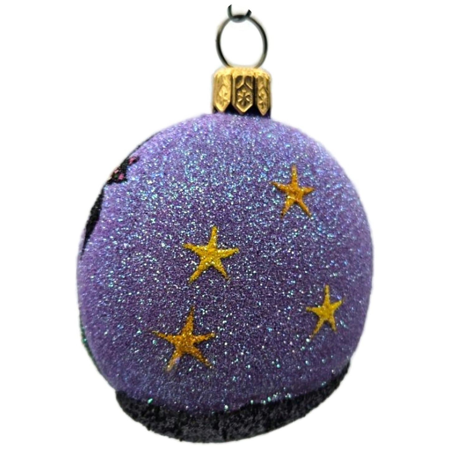 Patricia Breen Dracula's Garden Purple Glass Halloween Christmas Ornament 2558