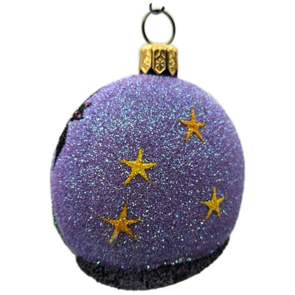 Patricia Breen Dracula's Garden Purple Glass Halloween Christmas Ornament 2558