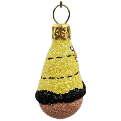 Patricia Breen Petite Tete Bees Yellow Hat Santa Spring Christmas Ornament 2877