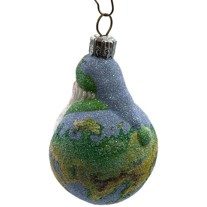Patricia Breen Miniature Santa du Monde Globe Earth Christmas Tree Ornament