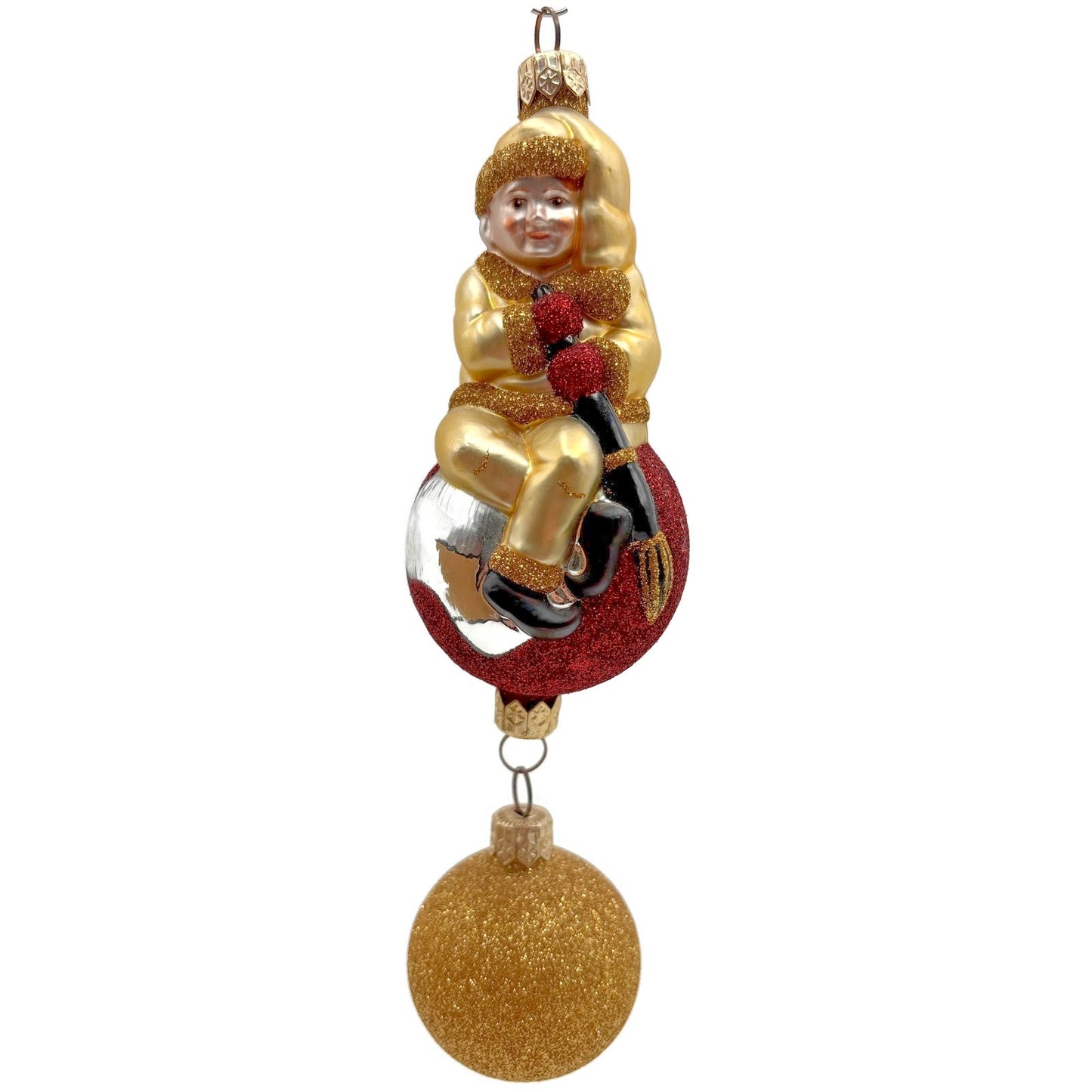 Patricia Breen Jingles The Elf Gold Suit Gold Ball Christmas Ornament 9900HCB
