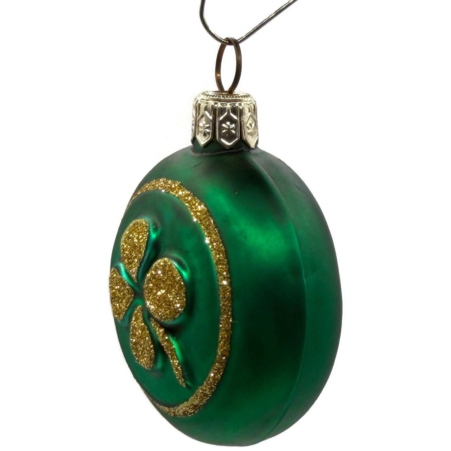 Patricia Breen Clover Medallion Round Shamrock Christmas Ornament 9600WA