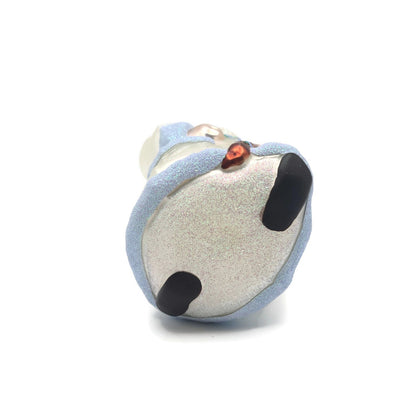 Patricia Breen Santa for Kevin Spring Pearl Blue Christmas Holiday Tree Ornament