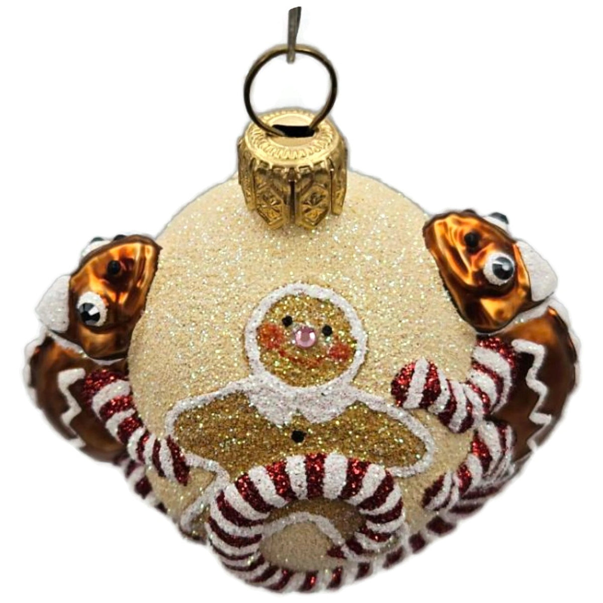 Patricia Breen For James Twice Gingerbread Chameleon Christmas Ornament 2581