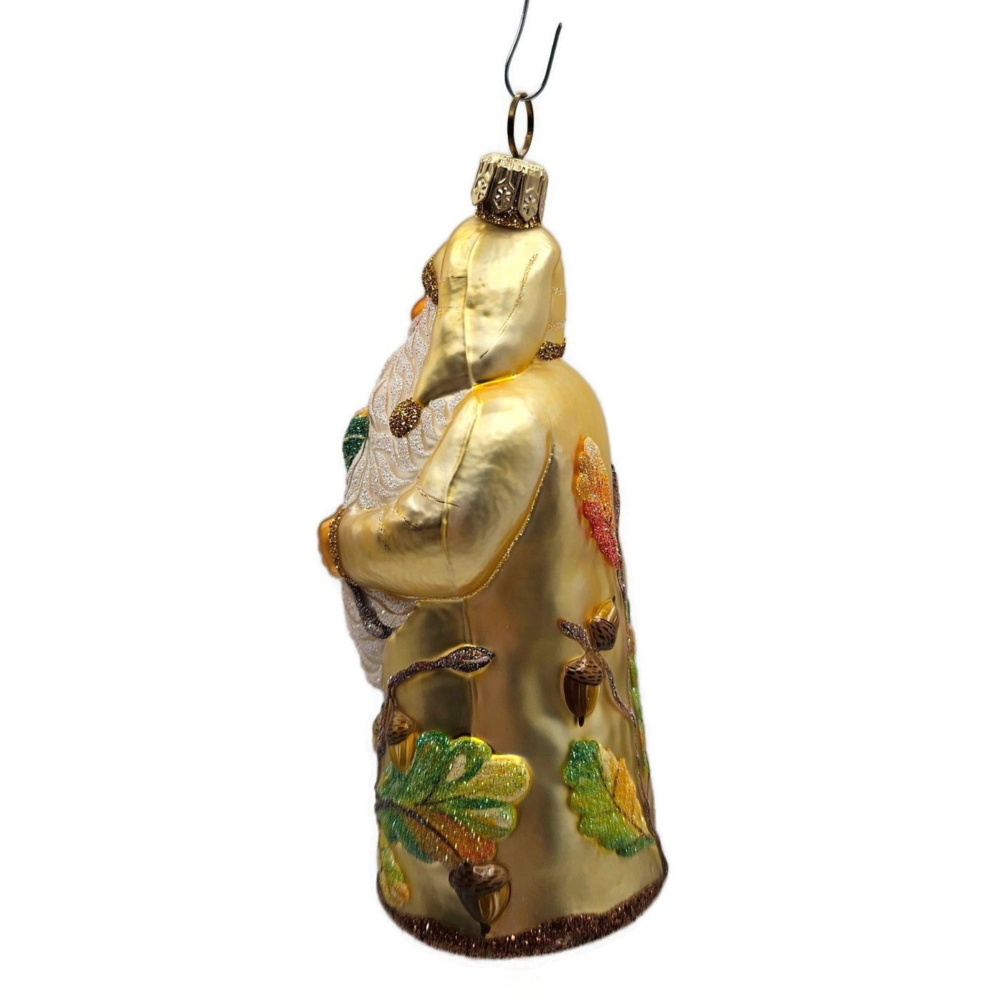 Patricia Breen From Little Acorns Gold Santa Claus Fall Christmas Tree Ornament