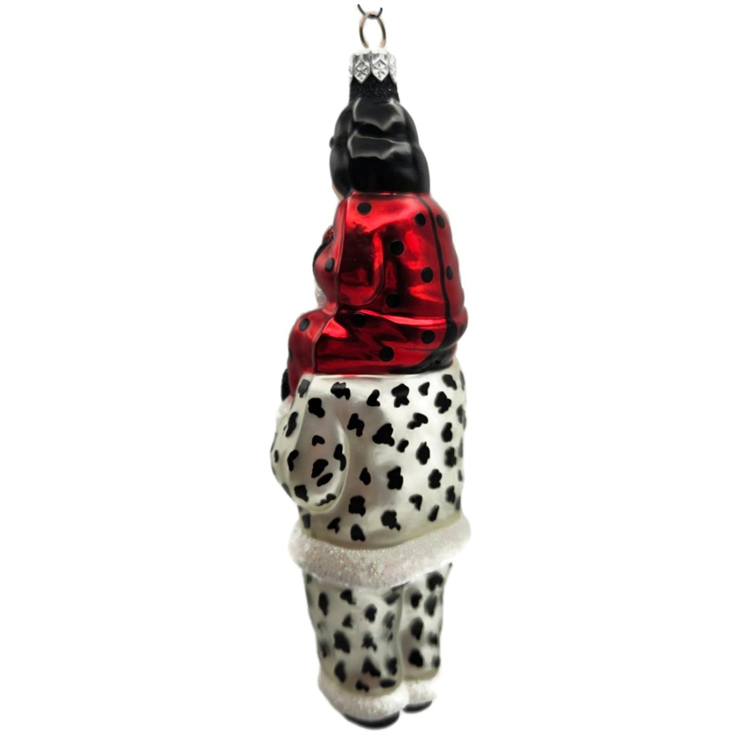 Patricia Breen Carry Me Santa Dalmatian Ladybug Glass Halloween Ornament 9803