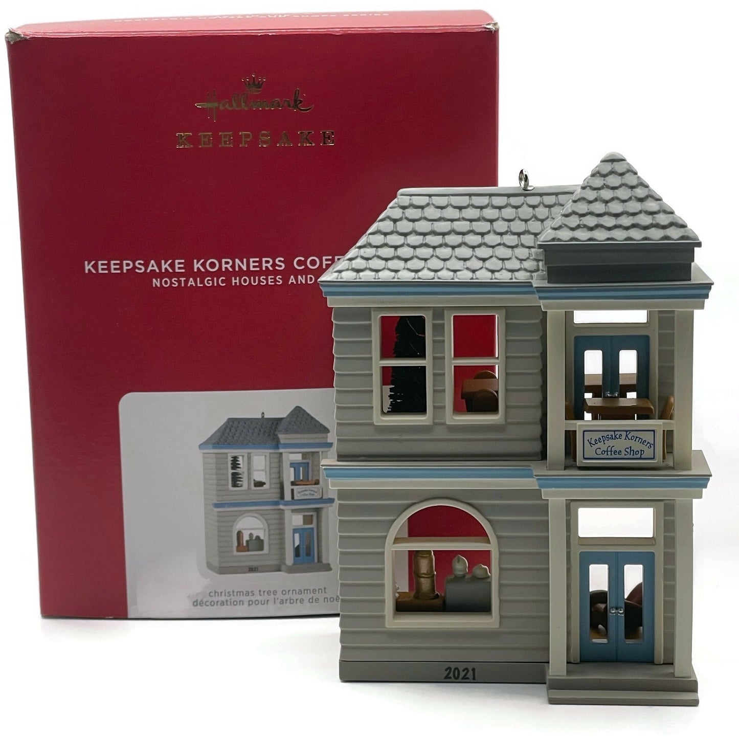Hallmark Ornament Keepsake Korners Coffee Shop 2021 Nostalgic Christmas Tree