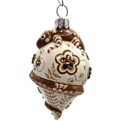Patricia Breen Topping Chameleon Zalipie Bark Spring Christmas Tree Ornament