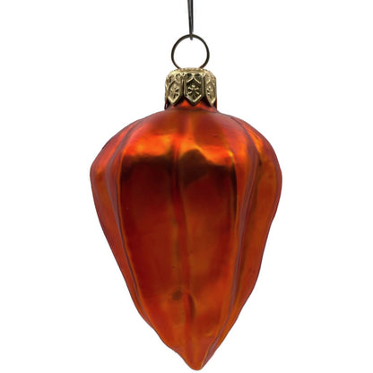 Patricia Breen Walk in the Woods Orange Chinese Lantern Plant Fall Ornament 9651