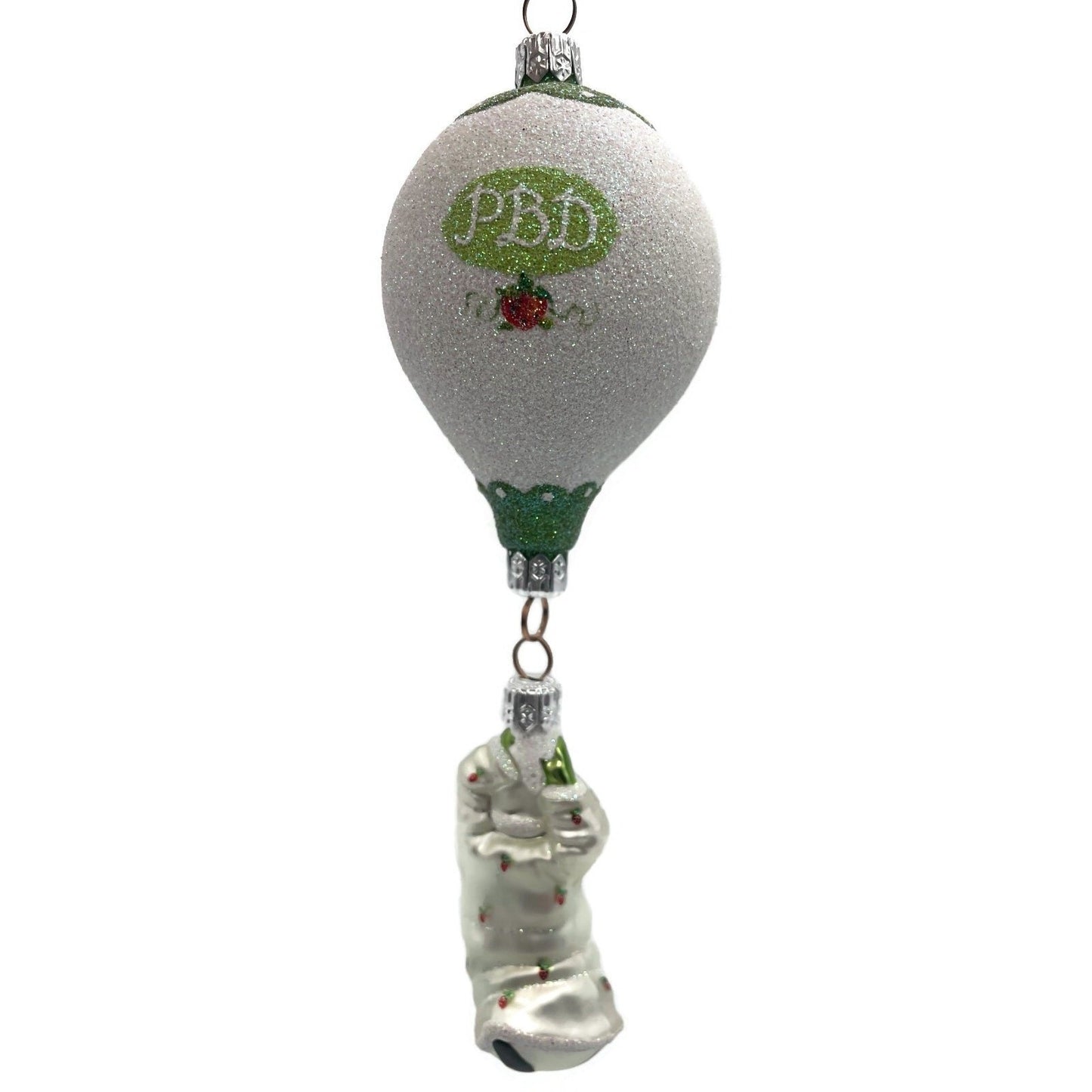Patricia Breen Into the Blue Santa Claus Strawberry Fruit Christmas Ornament