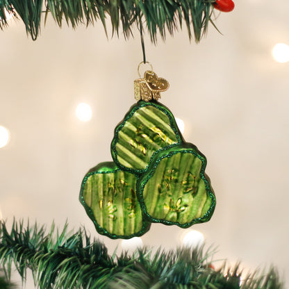 Pickle Chips Ornament: Old World Christmas Green Vegetable OWC