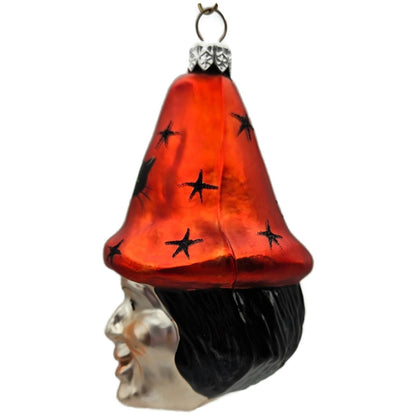 Patricia Breen Witch Hazel Orange Hat Black Cat Halloween Christmas Ornament