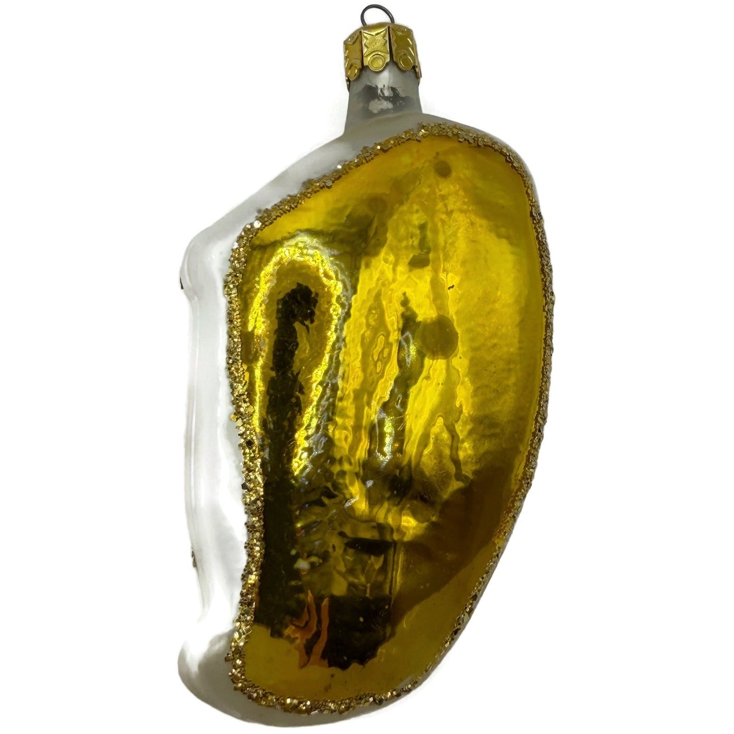 Christopher Radko Angel On Harp Gold Glass Christmas Tree Ornament 90-046-0