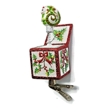 Patricia Breen Pop Goes the Chameleon Holly Clip On Christmas Tree Ornament 2782
