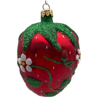 Patricia Breen Grande Strawberry Bees Fruit Red Spring Christmas Ornament NM