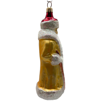 Christopher Radko Russian Santa Claus Yellow Red Christmas Ornament 91-112-1