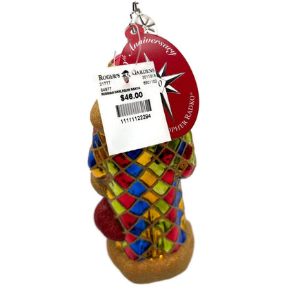 Christopher Radko Russian Harlequin Santa Claus Christmas Tree Ornament 3011318