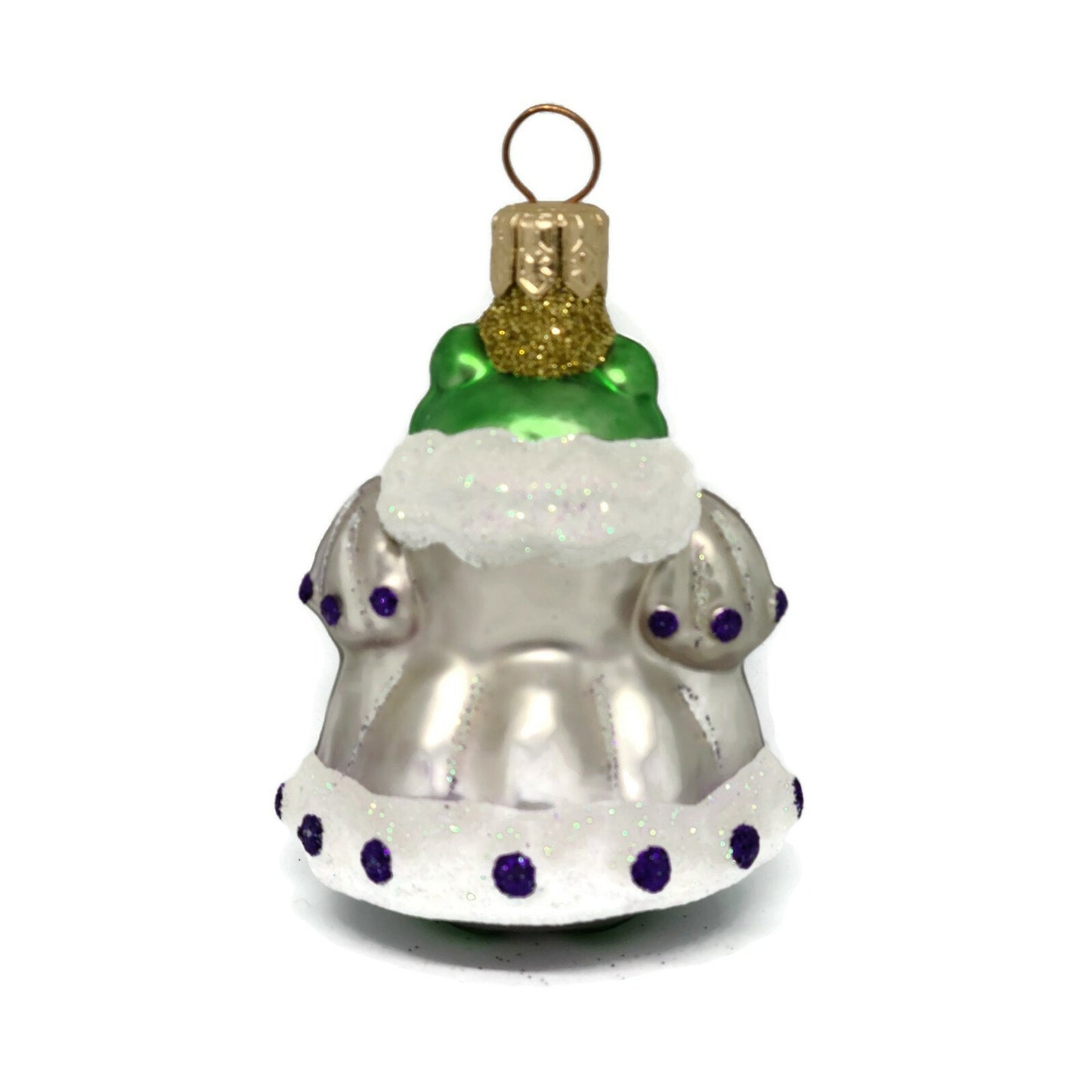 Patricia Breen Frog Princess Miniature Lavender Extra Dots Holiday Ornament
