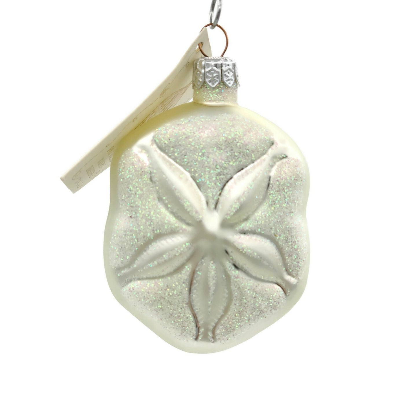 Patricia Breen Sand Dollar Santa Pearl Summer Nautical Aquatic Holiday Ornament