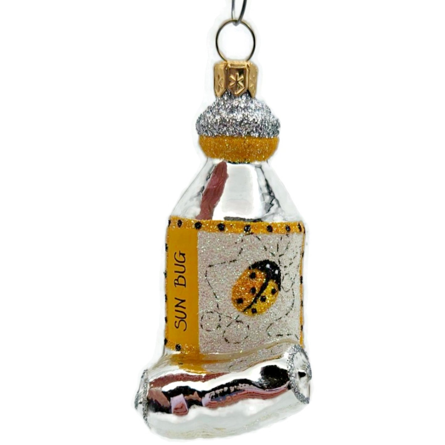 Patricia Breen Miniature Paint Tube Sun Bug Rolled Spring Christmas Ornament