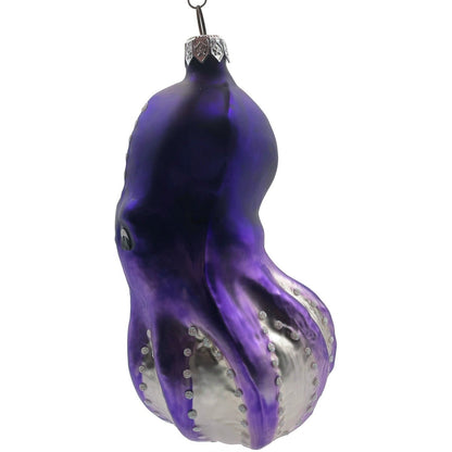 Patricia Breen Olivier Octopus Purple Pearl Accents Nautical Christmas Ornament