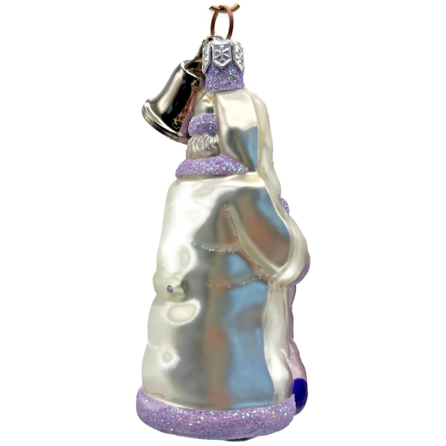 Patricia Breen Santa With Kitten Bell Lavender Complimentary Christmas Ornament