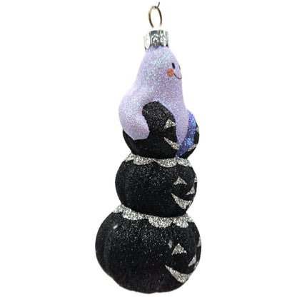 Patricia Breen Halloween Oooooohhhhhh Purple Ghost Glass Halloween Ornament 2337