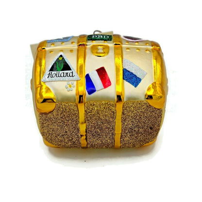 Patricia Breen Bon Voyage Gold Portland Green Triangle Christmas Ornament CATZ