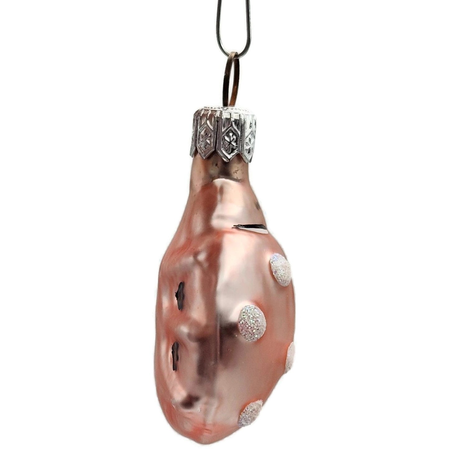 Patricia Breen Ladybug Pink White Polka Dots Bug Spring Christmas Tree Ornament