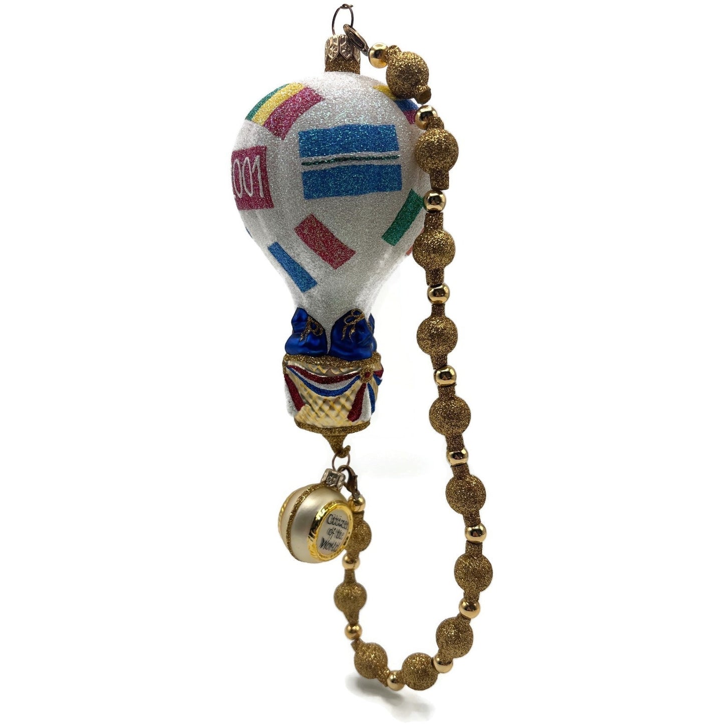 Patricia Breen Citizen of the World Hot Air Balloon Christmas Tree Ornament NM