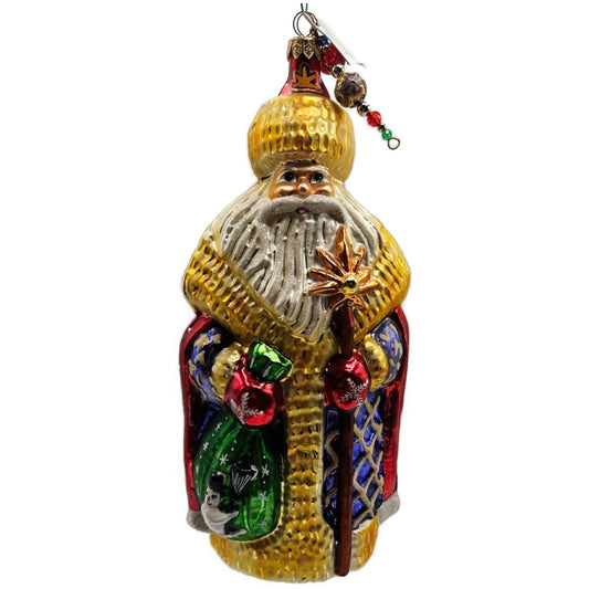 Christopher Radko Saint Petersburg Santa Claus Red Cape Christmas Tree Ornament