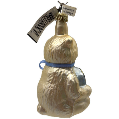 Babys First Teddy Bear Blue Heart Christmas Ornament Midwest of Cannon Falls