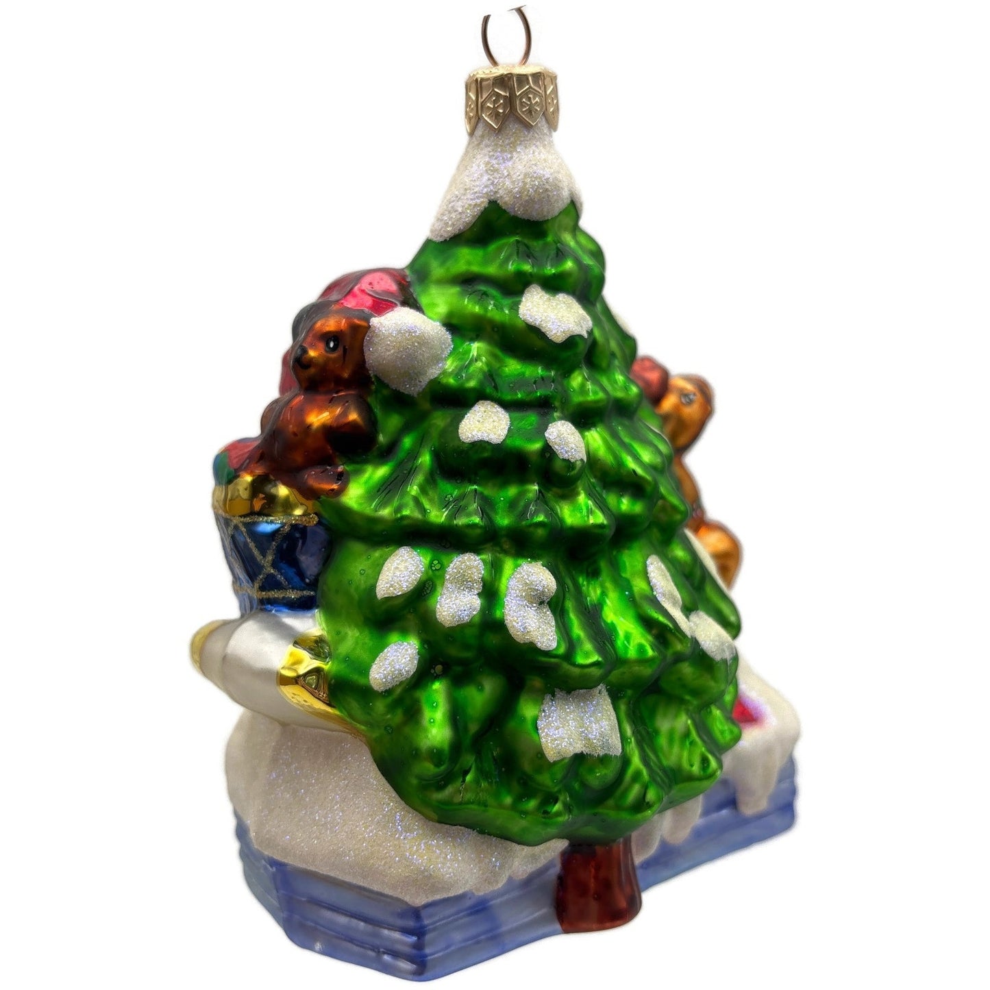 Christopher Radko Up On The House Top Santa Christmas Tree Ornament 99-215-0