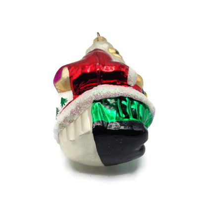 Christopher Radko The Clauses Double Sided Santa Christmas Ornament 96-159-0