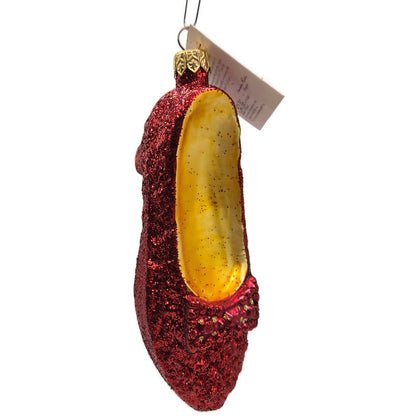 Christopher Radko The Ruby Slippers Wizard of Oz Christmas Tree Ornament Set