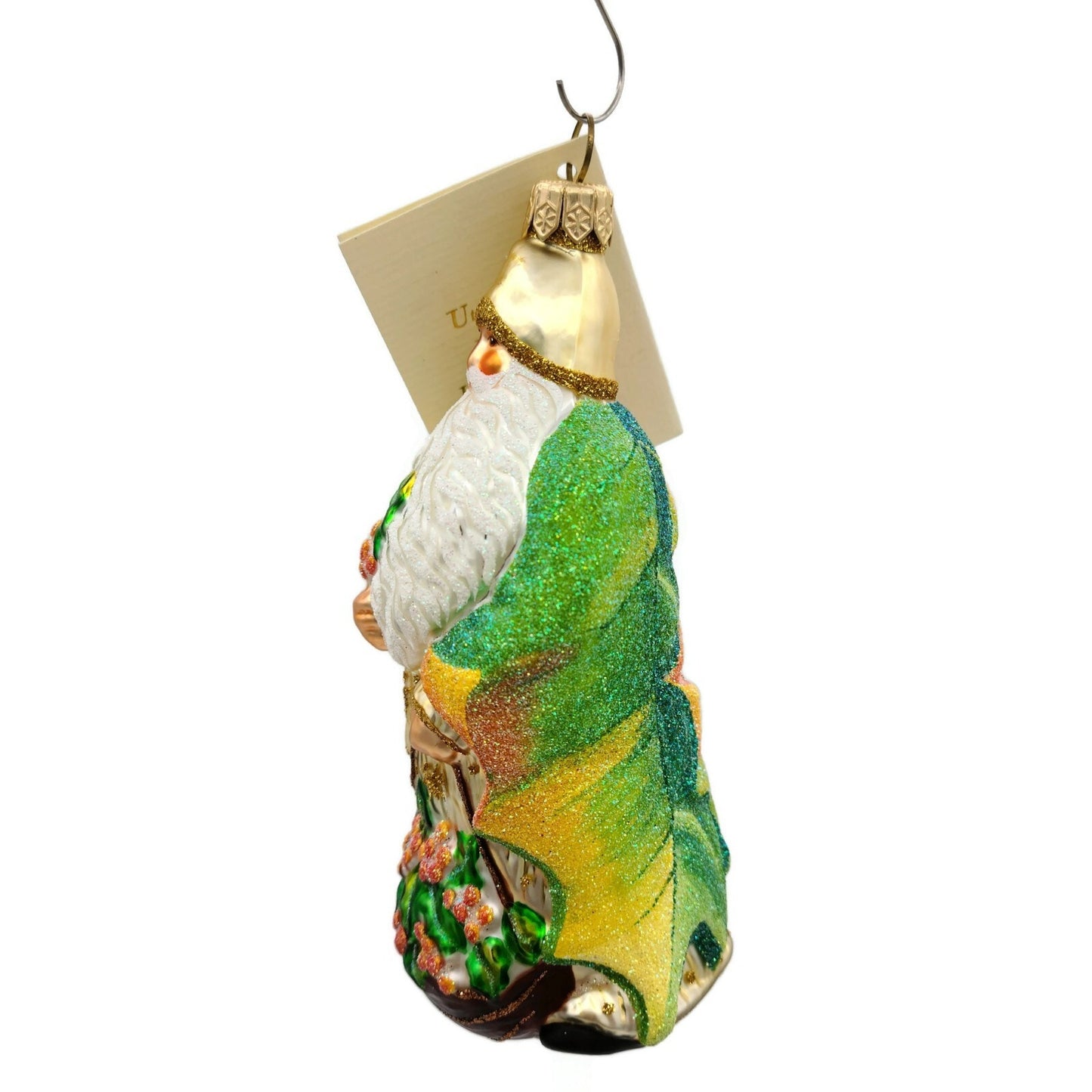 Patricia Breen Glad Tidings Gold Santa Claus Autumn Fall Christmas Tree Ornament