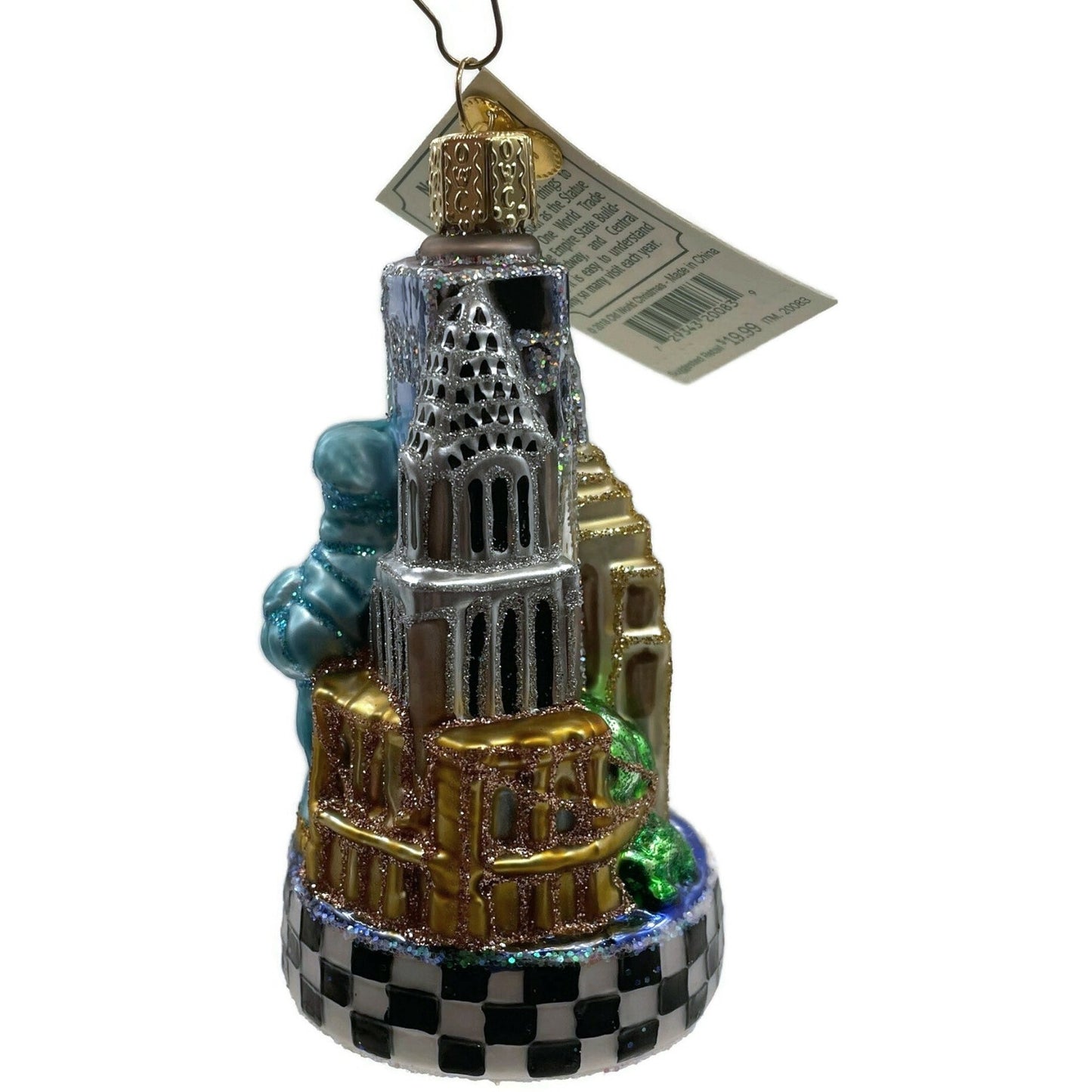 New York City Statue Of Liberty World Trade Ctr OWC Old World Christmas Ornament