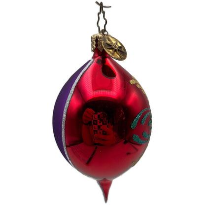 Christopher Radko Fantasia Kensington Glow Reflector Christmas Tree Ornament