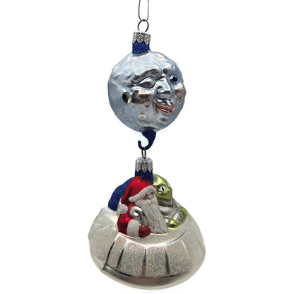 Patricia Breen Christmas in the Cosmos Santa Claus Alien Christmas Tree Ornament